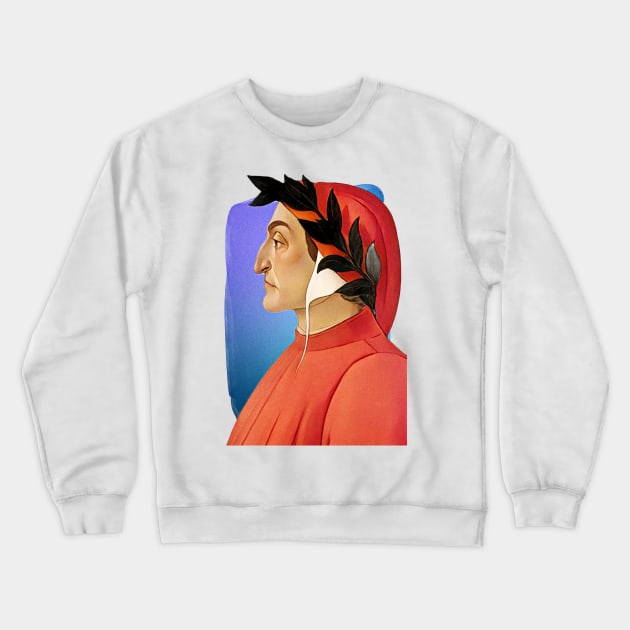 Italian Poet Dante Alighieri illustration Crewneck Sweatshirt by Litstoy 